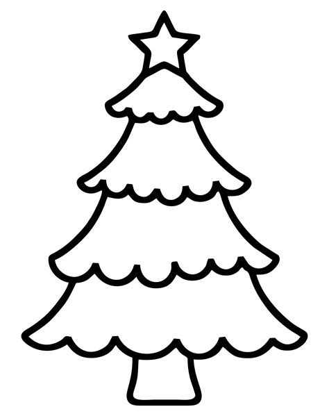 Christmas Tree Outline Printable
